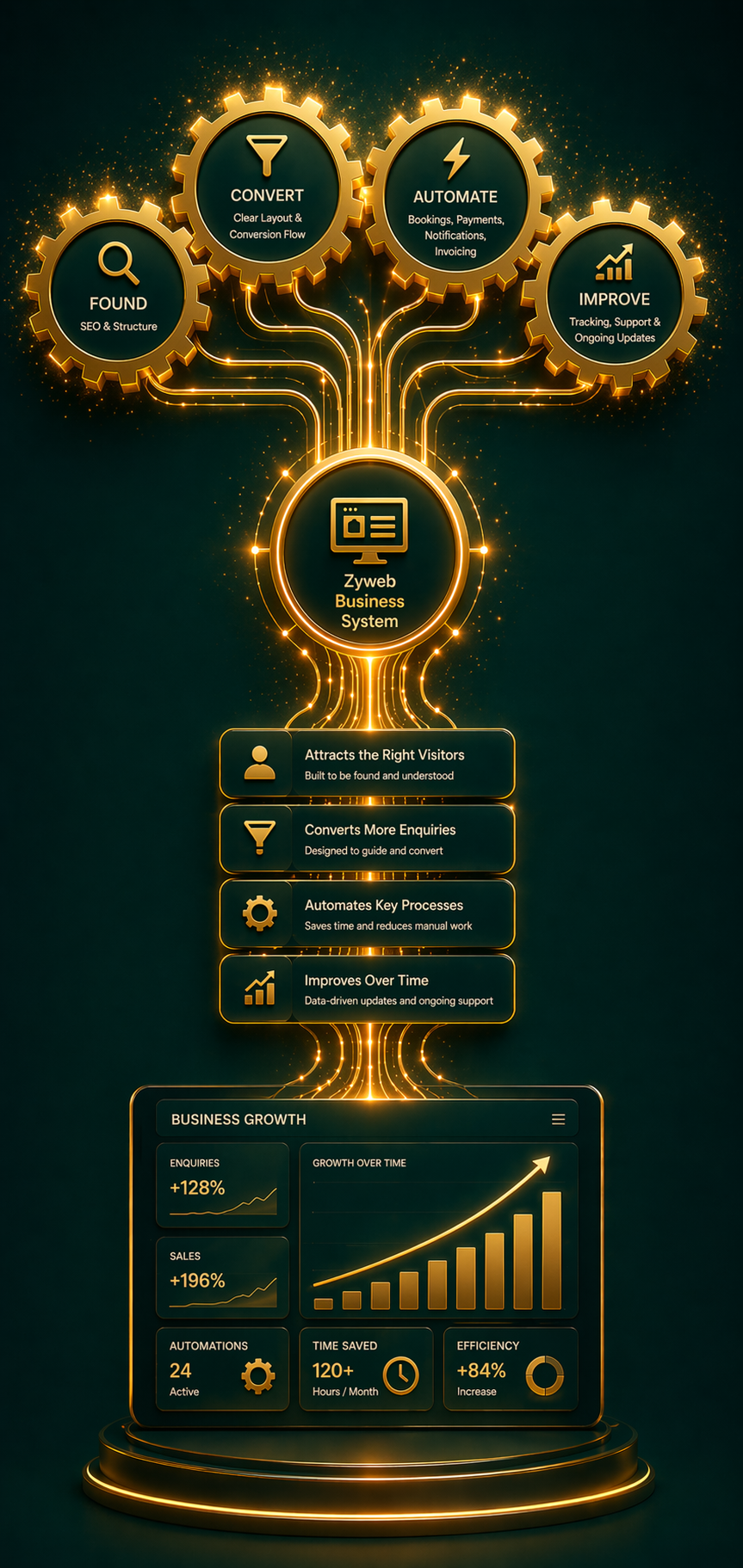Zyweb brand image representing website planning and growth support